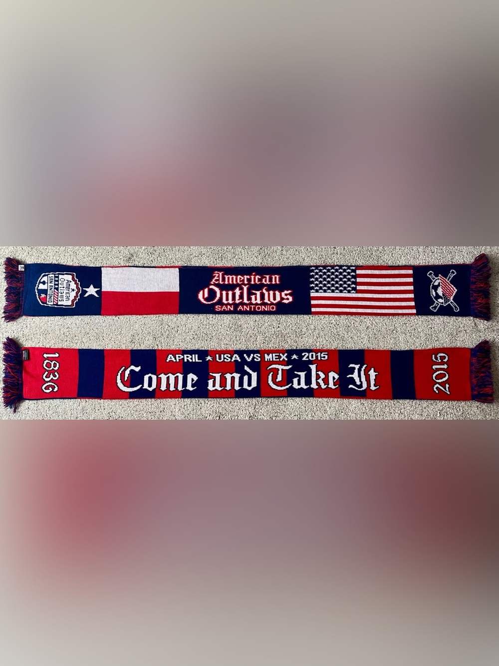 American Outlaws San Antonio 2015 Soccer Scarf (US Soccer Supporters Group)